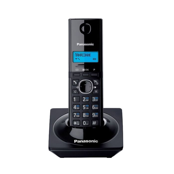 Телефон Panasonic KX-TG1711 RUB DECT, комплект из базы и трубки, монохром.дисплей на трубке   253167