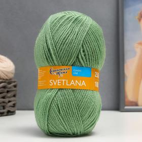 Пряжа Svetlana (Светлана) 50% шерсть, 50% акрил 250м/100гр (122 зел.ябл) 2437942