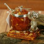 Сахарница из бронзы и янтаря "Медовый медведь" Сахарница из бронзы и янтаря "Медовый медведь"