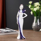 Сувенир керамика "Леди Катрин в платье с бантом на плече" 22х7х5 см - фото 8106523