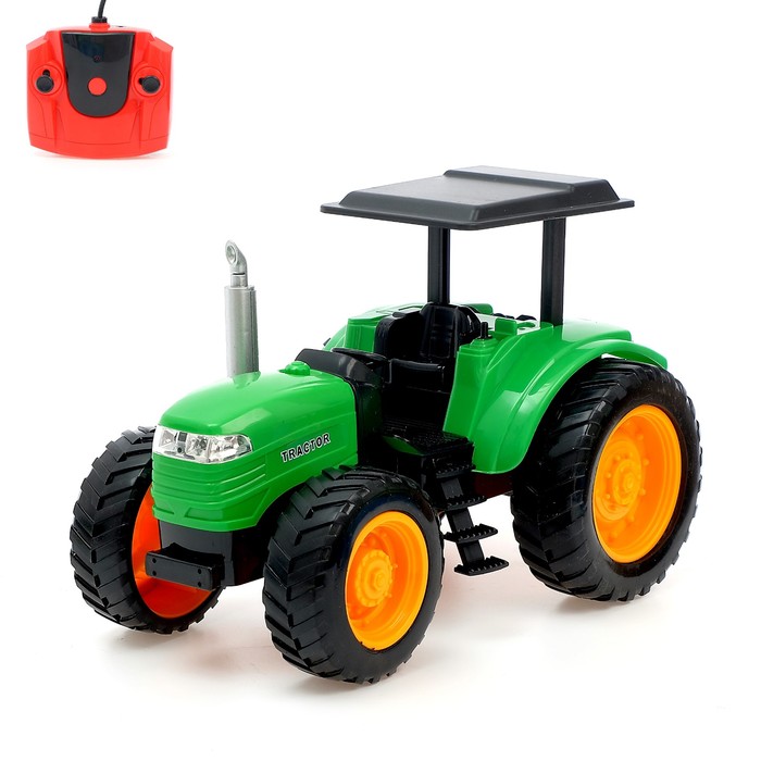 Трактор радиоуправляемый «Фермер», работает от аккумулятора, световые эффекты, цвета МИКС - фото 79051623