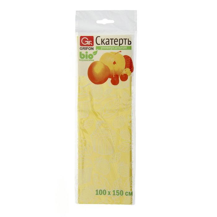 Скатерть полиэтиленовая 100×150 см Grifon Bio, 1 шт, цвет МИКС