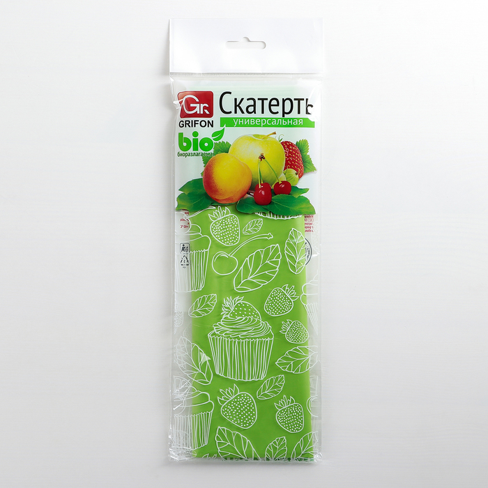 Скатерть полиэтиленовая 100×150 см Grifon Bio, 1 шт, цвет МИКС