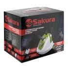 Отпариватель Sakura SA-3903GR, 1700 Вт, 1.7 л, до 98˚С, вертикальный, бело-зеленый 2461055 - фото 49468