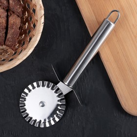 Нож для теста и пиццы Доляна «Металлик», 20 см