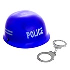 Set the police "Helmet and handcuffs", 2 items