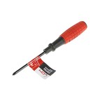 LOM cross screwdriver, PH1 5х75 mm (+), treatment black painting, two material handle 1858