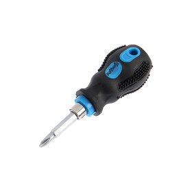 2 in 1 screwdriver TUNDRA basic, PH2 and SL 6x38 (+/-), polishing processing, two-component handle. 