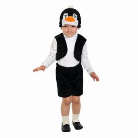 Карнавальный костюм "Пингвинчик", плюш-лайт, жилет, шорты, маска, рост 92-116 см