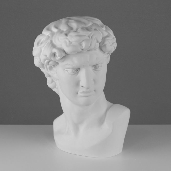 Гипсовая фигура Давида Микеланджело «Мастерская Экорше», 30 х 28 х 46 см
