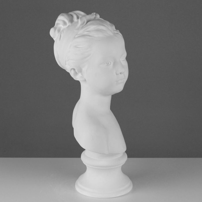 Гипсовая фигура, бюст Луизы Броньяр «Мастерская Экорше», 24,5 х 17 х 46 см