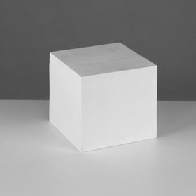 Геометрическая фигура куб «Мастерская Экорше», 15 см (гипсовая)