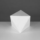 Геометрическая фигура октаэдр, 15 х 18 см (гипсовая) - фото 79052882