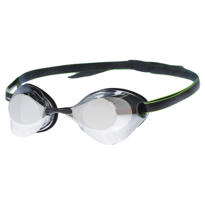 Очки для плавания стартовые Turbo Racer II Mirror, M0458 07 0 01W, цвет чёрный