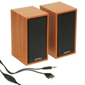 Компьютерные колонки 2.0 Perfeo CABINET PF-84, 2х3 Вт, USB, дерево 2542083