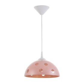 Светильник Колпак "Силви" 1 лампа E27 40Вт розовый  д.250