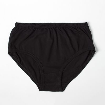 Panties: women's briefs, color black, size 56