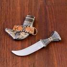 SUV. product dagger sheath with patterned ferrules, handle with belt 15cm (8.5 cm blade )