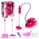 A set of "hostess": vacuum with light and sound, cleaning supplies