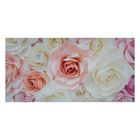 Картина на холсте "Нежные розы" 50х100 см - фото 6800814