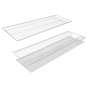 Комплект посудосушителей с поддоном для шкафа 80 см, 76,5×25,6 см, цвет белый