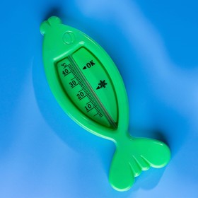 Термометр для ванной «Рыбка», цвет зелёный