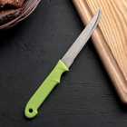 Knife kitchen "of ACLI" serrated blade 10.5 cm, MIX colors