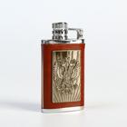 Lighter "Emblem on the flask", piezo, gas 6.5x3 cm