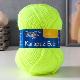 Пряжа Karapuz Eco (КарапузЭко) 90% акрил, 10% капрон 125м/50гр ярк.лайм (5234)