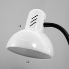 Светильник настольный НТ 2077А (220 В ЛН Е27) Белый - фото 2903217