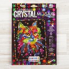 Набор для создания мозаики «Кот» CRYSTAL MOSAIC, на тёмном фоне - фото 274839