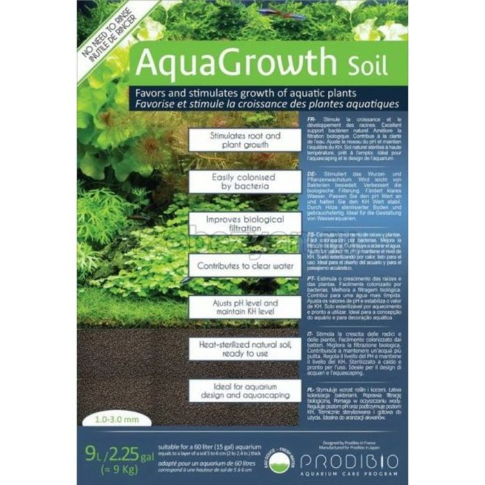 Грунт аквариумный для растений AquaGrowth Soil 1-3мм, 9л