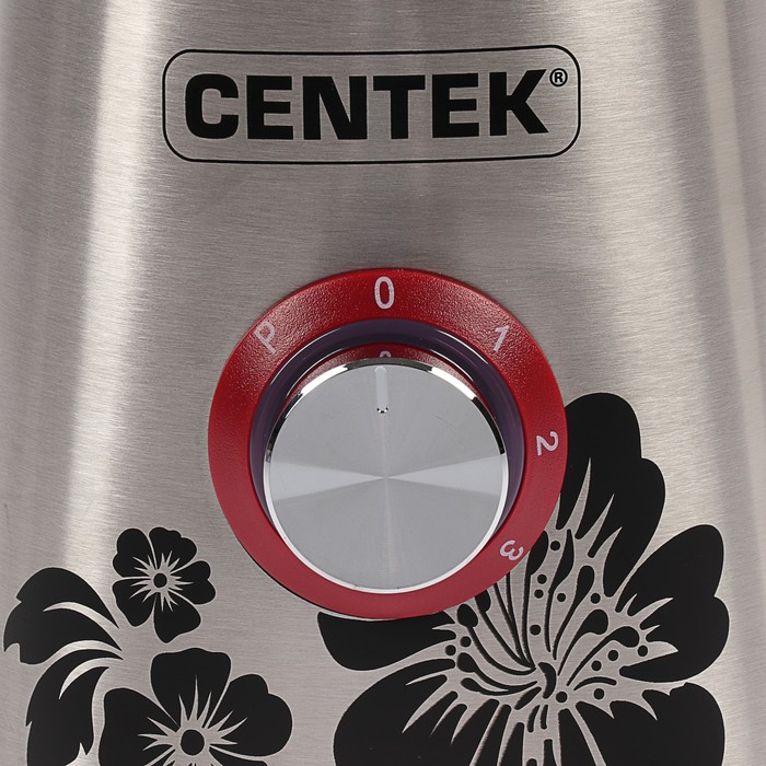 Блендер Centek CT-1327, стационарный, 1000 Вт, 1.5 л, 3 скорости, серебристый - фото 47293