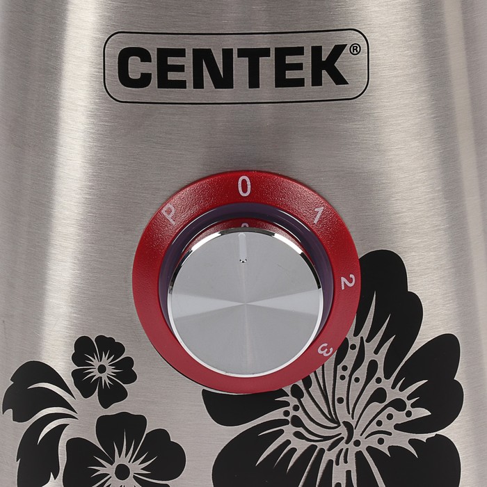 Блендер Centek CT-1327, стационарный, 1000 Вт, 1.5 л, 3 скорости, серебристый 2533179 - фото 47293