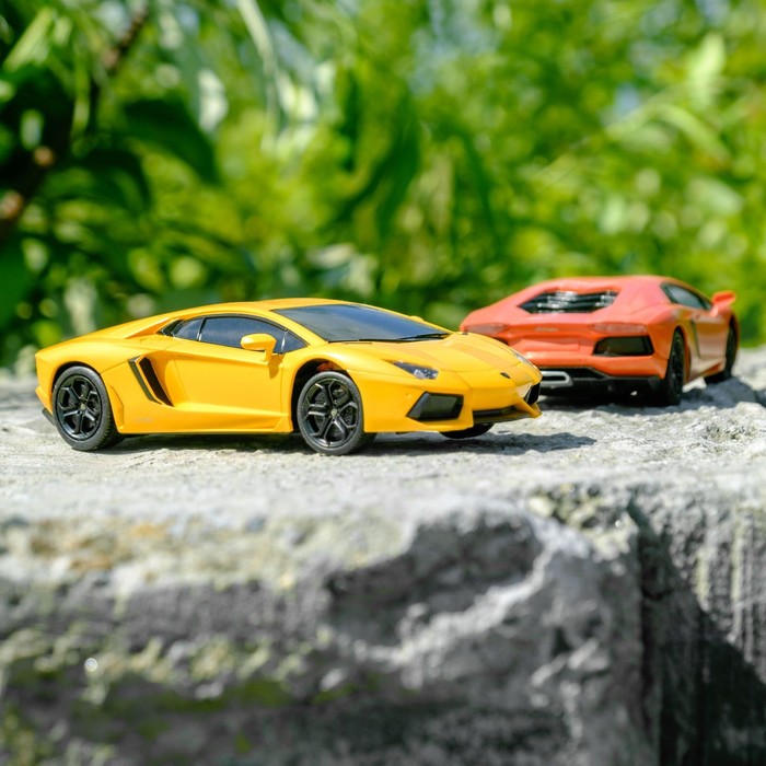 Машина радиоуправляемая &quot;Lamborghini Aventador&quot;, масштаб 1:24, работает от батареек, свет, МИКС, mz 27021