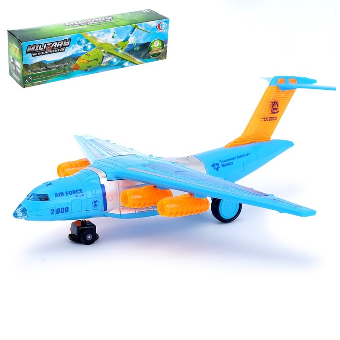 Самолёт «Авиалайнер', работает от батареек, световые и звуковые эффекты - фото 79054585