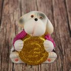 Souvenir ceramic "Puppy knitted jumper with a gold coin" 8,5х8х6 cm Souvenir ceramic "Puppy knitted jumper with a gold coin" 8,5х8х6 cm