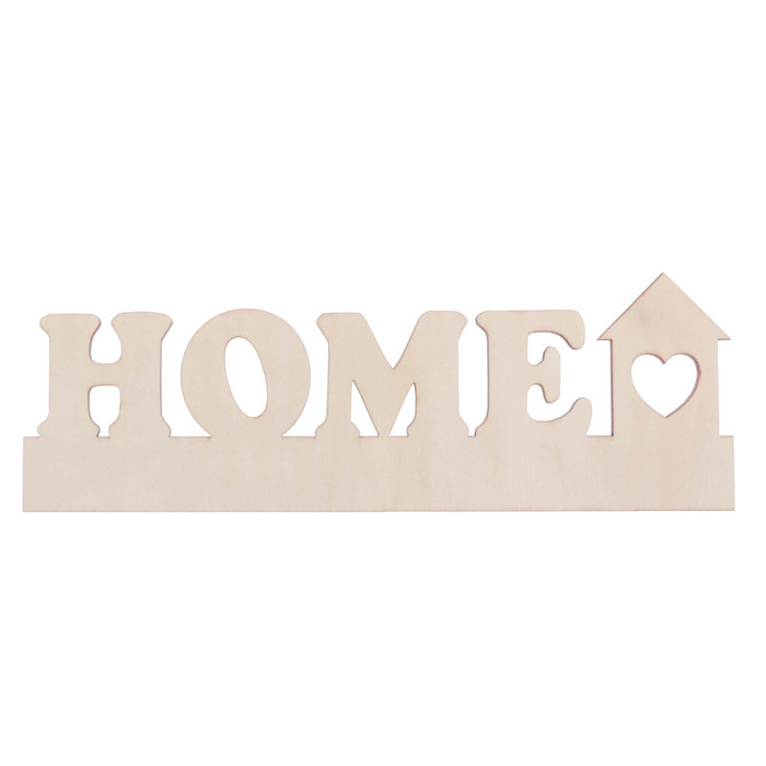 Заготовка деревянная &quot;Home&quot;, 28 х 9,5 х 0,4 см