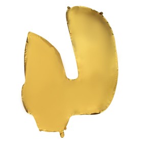 Шар фольгированный 40" «Цифра 4», цвет золотой - фото 7037412