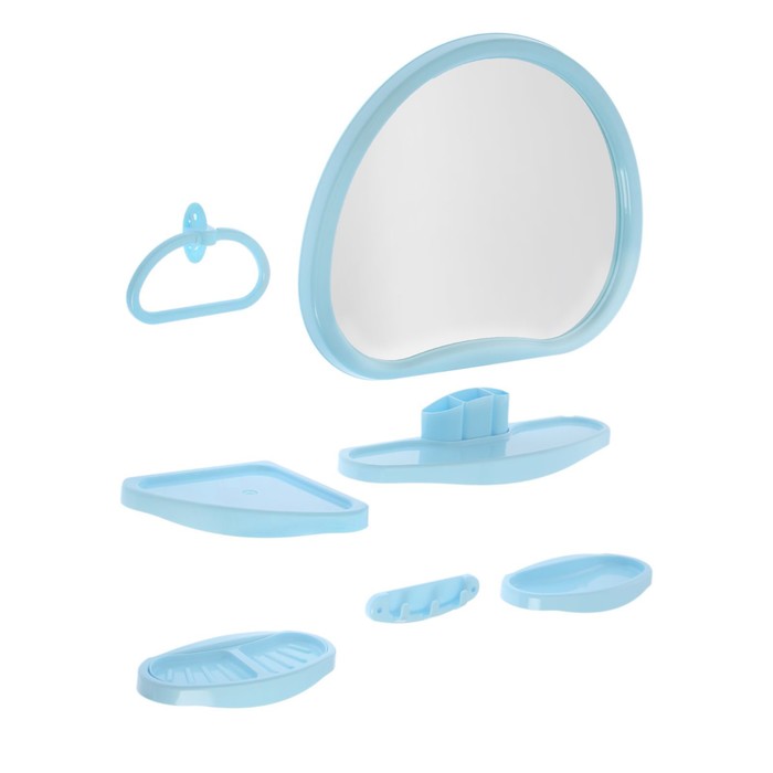 Набор для ванной с зеркалом. Набор для ванной пластиковый. Набор для ванной с зеркалом пластиковый. Набор для ванны с зеркалом пластиковый.