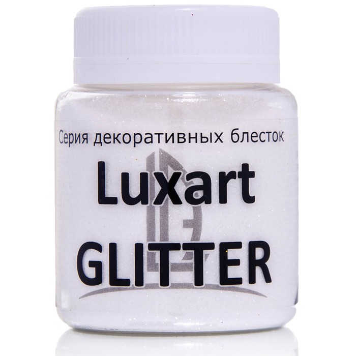 Декоративные блёстки LUXART LuxGlitter 80 мл Белый GL7V20