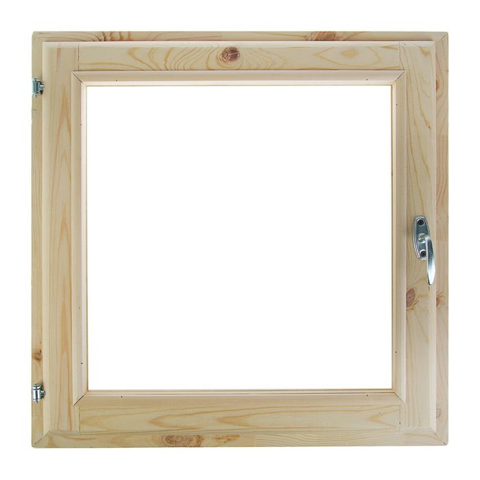 Окно, 50×60см, двойное стекло, с уплотнителем, из хвои