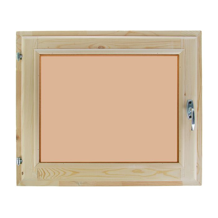 Окно, 50×60см, двойное стекло, тонированное, с уплотнителем, из хвои