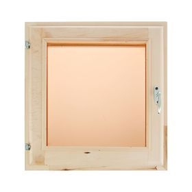Окно, 70×70см, однокамерный стеклопакет, тонированное, с уплотнителем, из липы