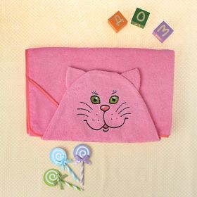 {{photo.Alt || photo.Description || 'Полотенце-накидка махровое «Котик», размер 75×125 см, цвет розовый, хлопок, 300 г/м²'}}
