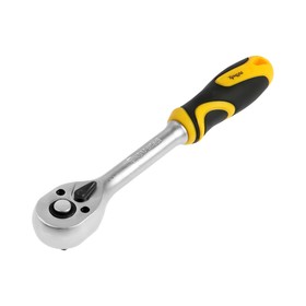 Вороток с трещоткой ТУНДРА, квадрат 3/8", 72 зубца, CrV 1799951