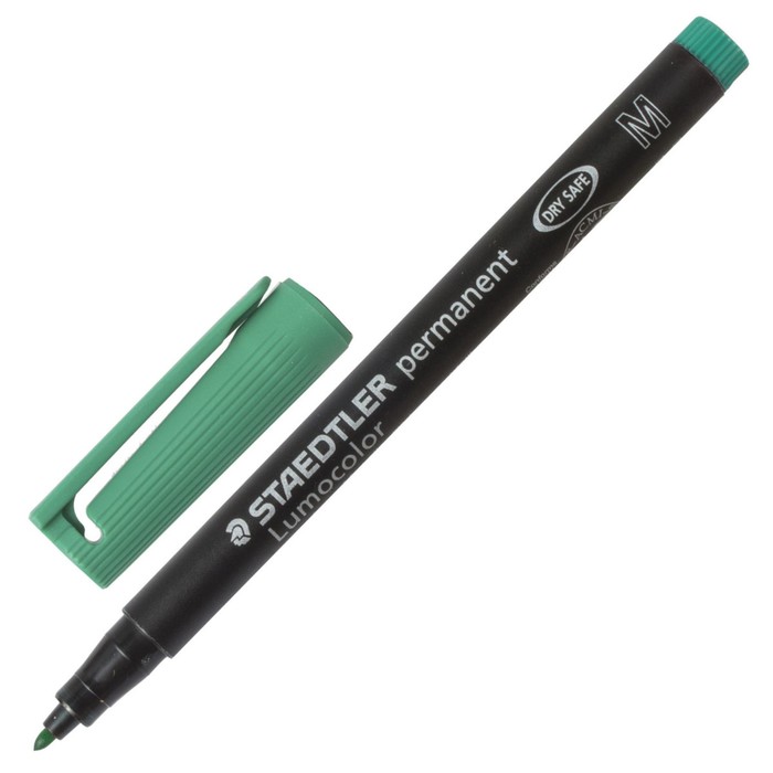 Маркер перманентный 1.0 мм Staedtler Lumocolor, зелёный