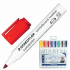 Набор маркеров для доски 8 цветов 2.0 мм Staedtler Lumocolor, круглые Набор маркеров для доски 8 цветов 2.0 мм Staedtler Lumocolor, круглые