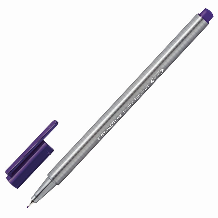 Ручка капиллярная Staedtler 0,3 мм, трехгран, линер, темная мальва 334-69