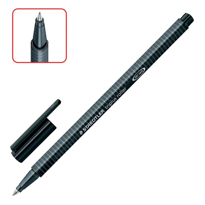 Ручка-роллер Staedtler Triplus 0,4мм трехгран, черная 403-9